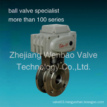 Wafer Type Italy Ball Valve with Electric Actuator